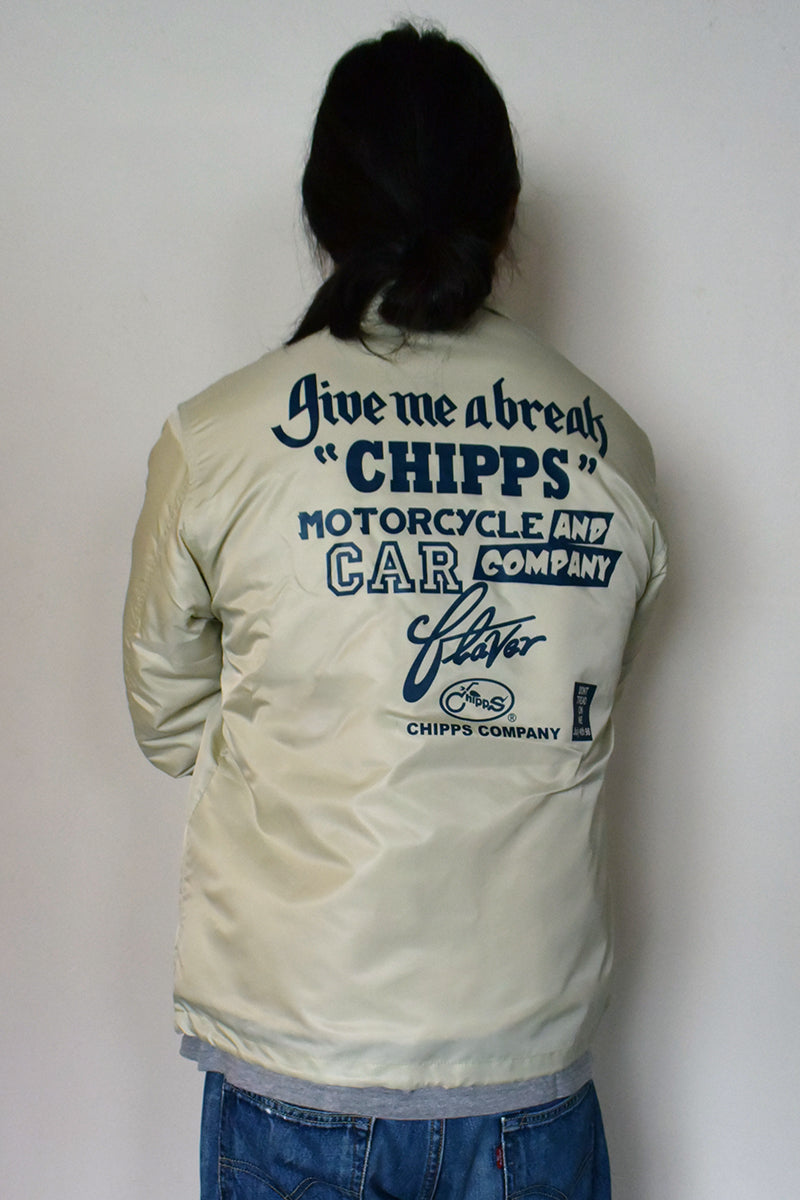 CHIPPS COMPANY チップスカンパニー / Embroidery 裏ボアコーチジャケット / WHITE