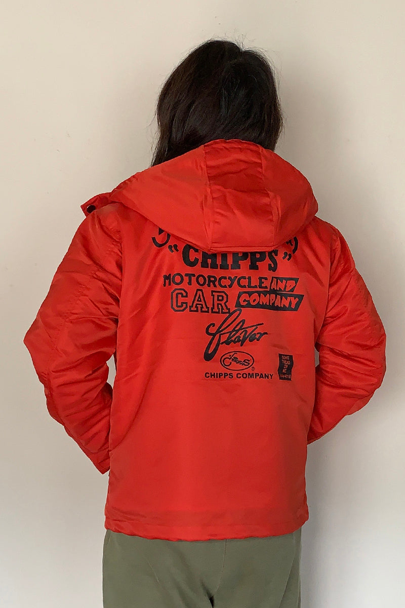 CHIPPS COMPANY チップスカンパニー / Embroidery 裏ボアフーディージャケット / ORANGE