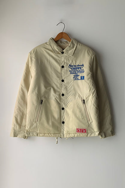 CHIPPS COMPANY チップスカンパニー / Embroidery 裏ボアコーチジャケット / WHITE