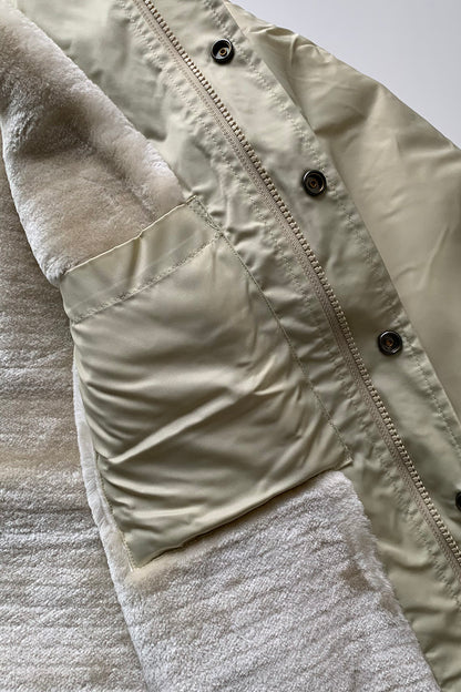 CHIPPS COMPANY チップスカンパニー / Embroidery 裏ボアコーチジャケット / WHITE