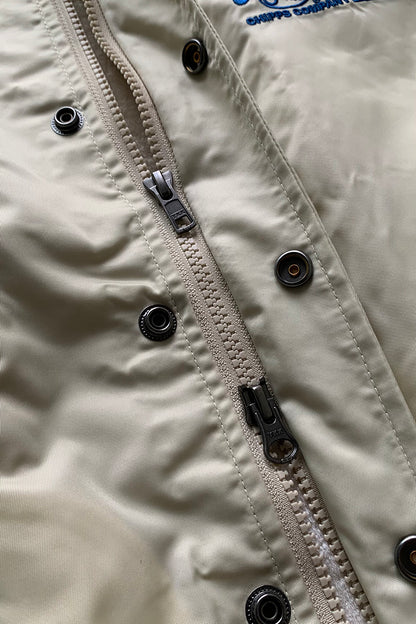 CHIPPS COMPANY チップスカンパニー / Embroidery 裏ボアコーチジャケット / WHITE