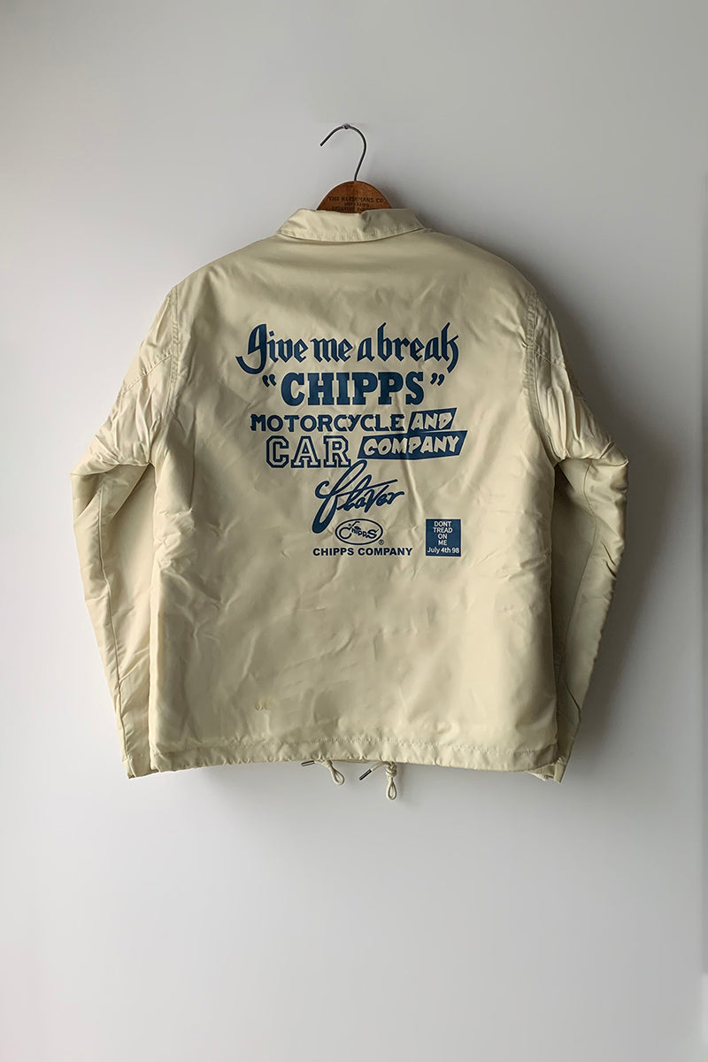 CHIPPS COMPANY チップスカンパニー / Embroidery 裏ボアコーチジャケット / WHITE