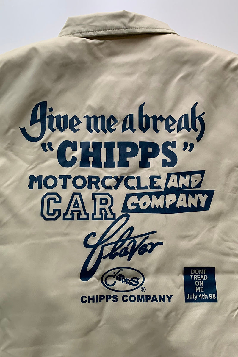 CHIPPS COMPANY チップスカンパニー / Embroidery 裏ボアコーチジャケット / WHITE