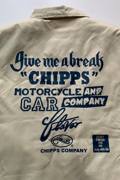 CHIPPS COMPANY チップスカンパニー / Embroidery 裏ボアコーチジャケット / WHITE