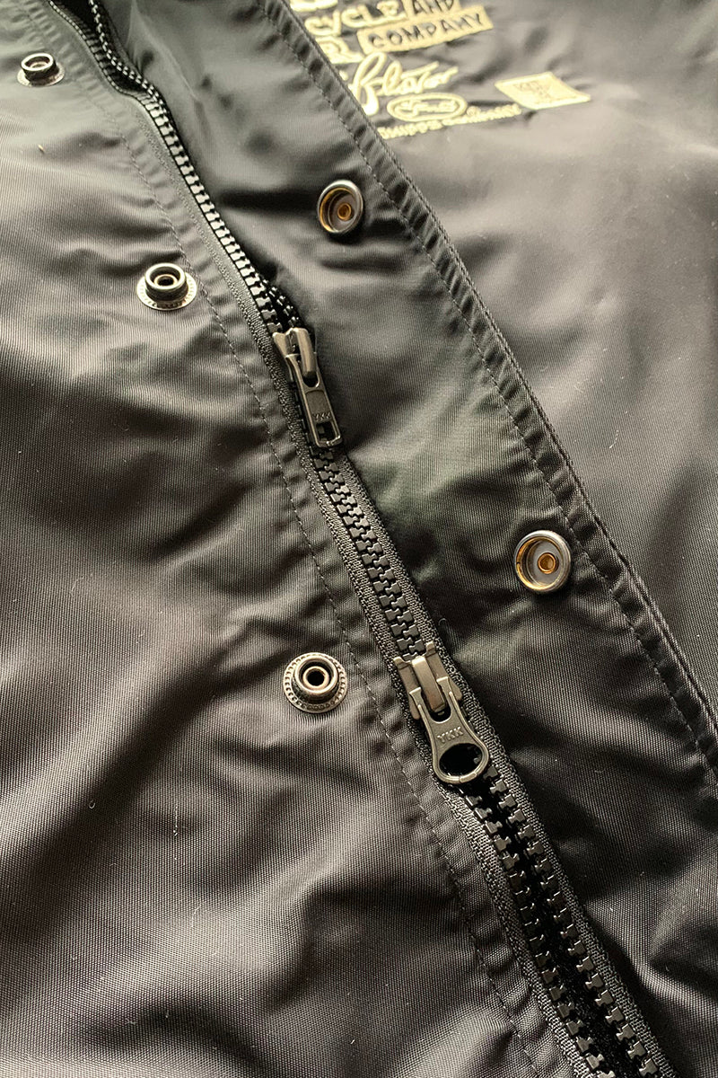 CHIPPS COMPANY チップスカンパニー / Embroidery 裏ボアコーチジャケット / BLACK