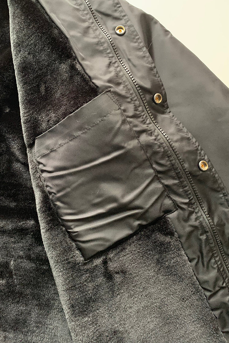 CHIPPS COMPANY チップスカンパニー / Embroidery 裏ボアコーチジャケット / BLACK