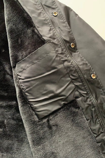 CHIPPS COMPANY チップスカンパニー / Embroidery 裏ボアコーチジャケット / BLACK