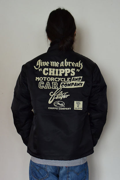 CHIPPS COMPANY チップスカンパニー / Embroidery 裏ボアコーチジャケット / BLACK
