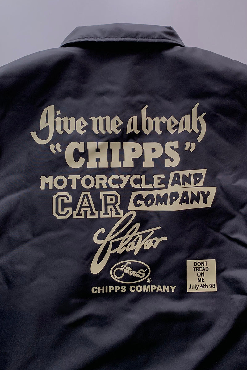 CHIPPS COMPANY チップスカンパニー / Embroidery 裏ボアコーチジャケット / BLACK