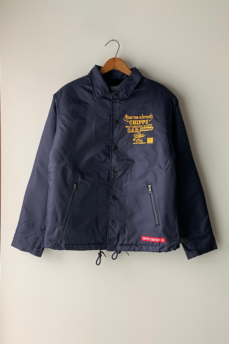 CHIPPS COMPANY チップスカンパニー / Embroidery 裏ボアコーチジャケット / NAVY
