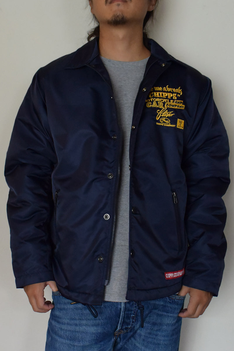 CHIPPS COMPANY チップスカンパニー / Embroidery 裏ボアコーチジャケット / NAVY