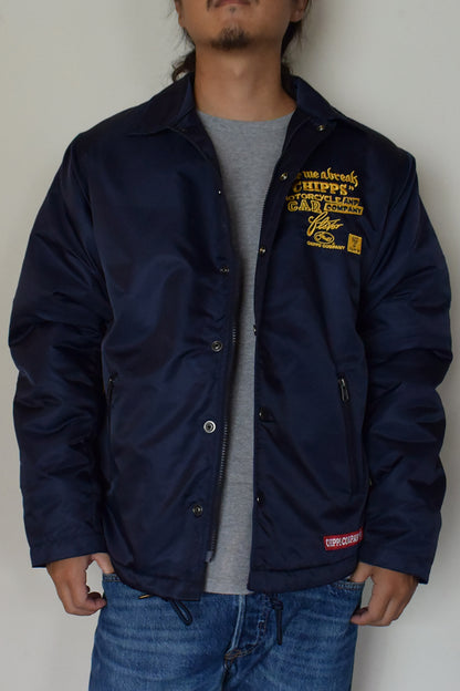 CHIPPS COMPANY チップスカンパニー / Embroidery 裏ボアコーチジャケット / NAVY