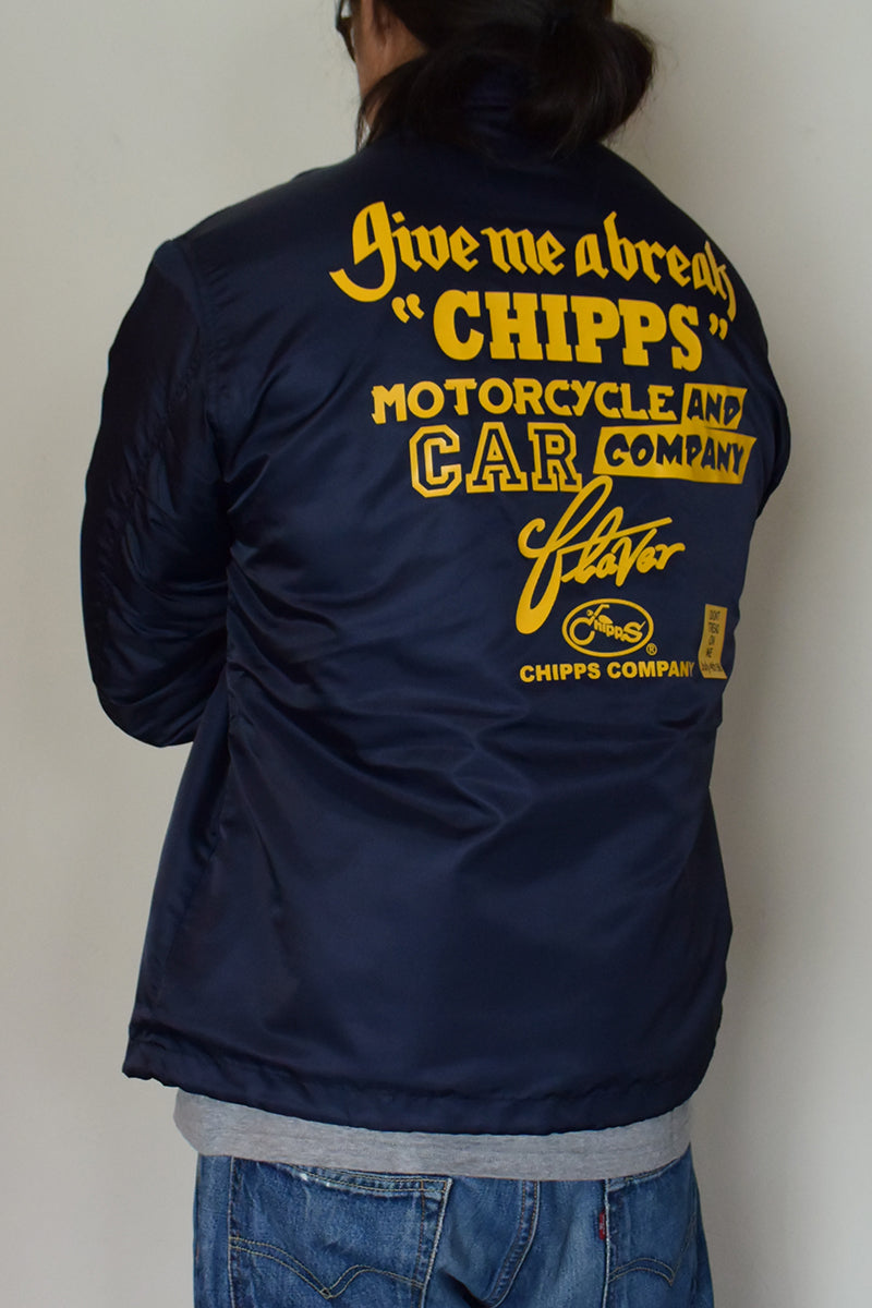 CHIPPS COMPANY チップスカンパニー / Embroidery 裏ボアコーチジャケット / NAVY