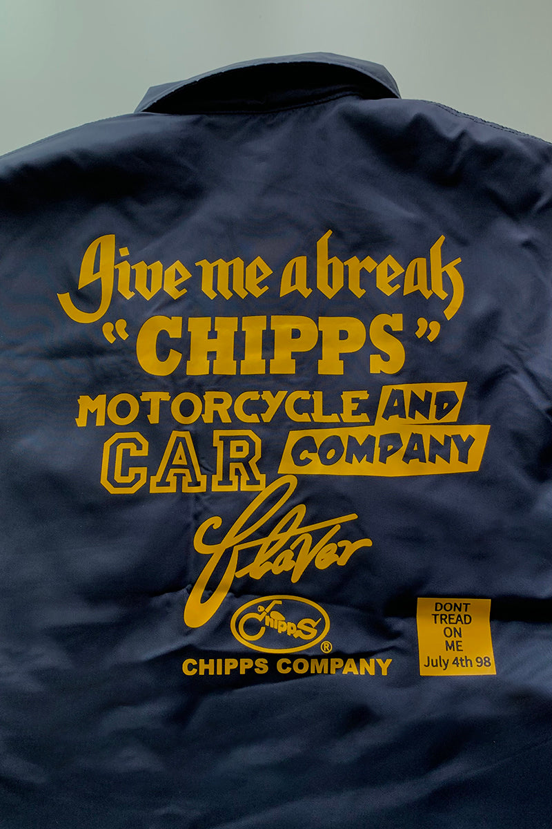 CHIPPS COMPANY チップスカンパニー / Embroidery 裏ボアコーチジャケット / NAVY
