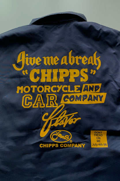CHIPPS COMPANY チップスカンパニー / Embroidery 裏ボアコーチジャケット / NAVY