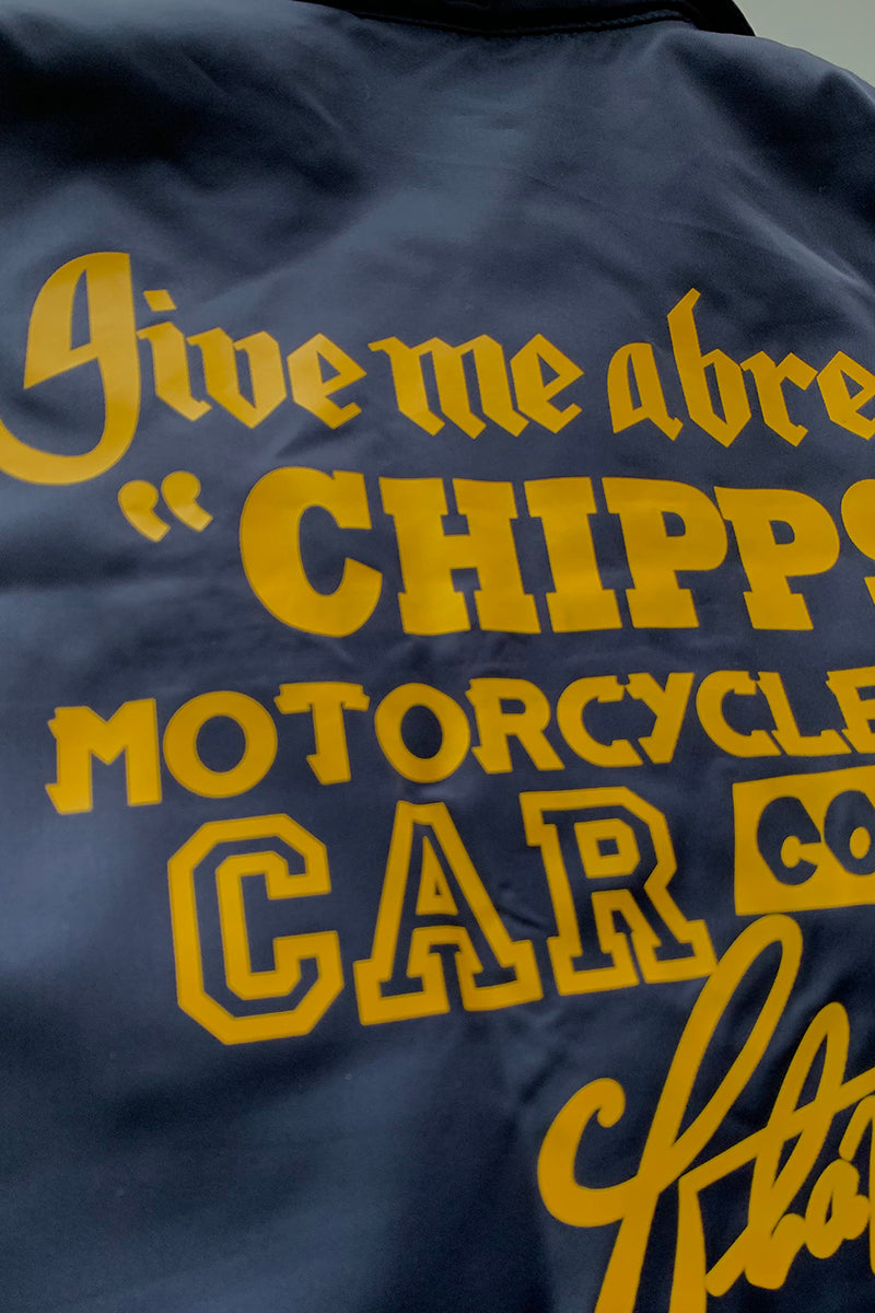 CHIPPS COMPANY チップスカンパニー / Embroidery 裏ボアコーチジャケット / NAVY