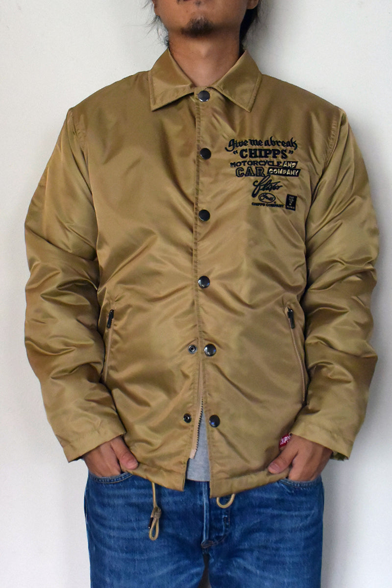 CHIPPS COMPANY チップスカンパニー / Embroidery 裏ボアコーチジャケット / GOLD