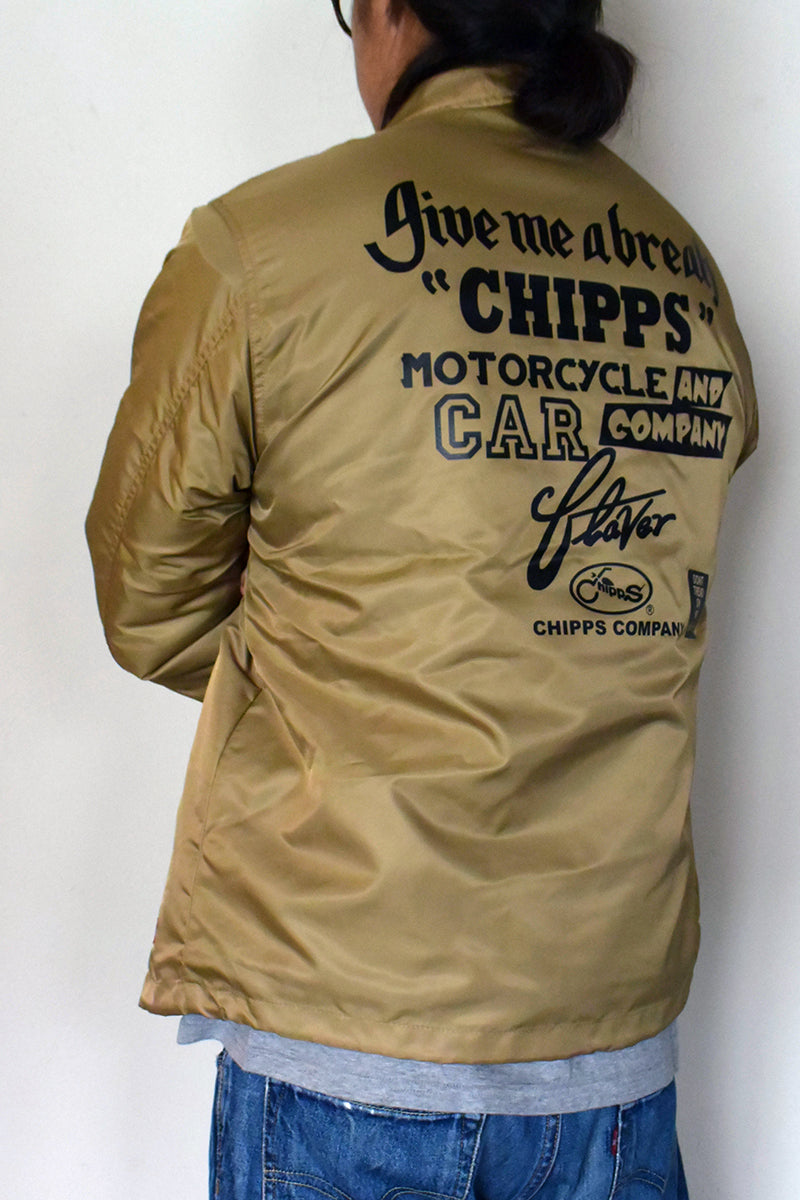 CHIPPS COMPANY チップスカンパニー / Embroidery 裏ボアコーチジャケット / GOLD