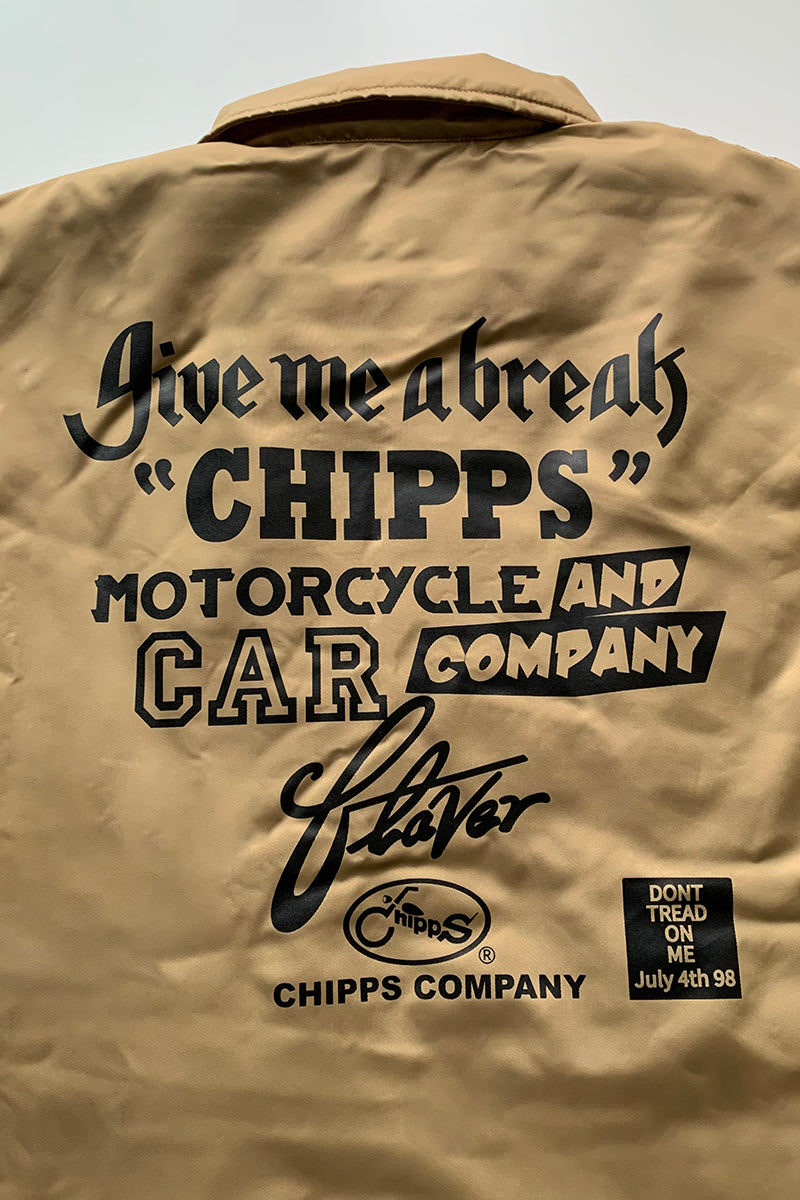 CHIPPS COMPANY チップスカンパニー / Embroidery 裏ボアコーチジャケット / GOLD