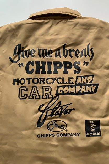 CHIPPS COMPANY チップスカンパニー / Embroidery 裏ボアコーチジャケット / GOLD