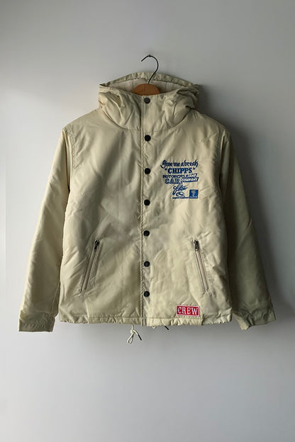 CHIPPS COMPANY チップスカンパニー / Embroidery 裏ボアフーディージャケット / WHITE