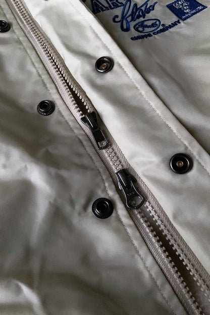 CHIPPS COMPANY チップスカンパニー / Embroidery 裏ボアフーディージャケット / WHITE