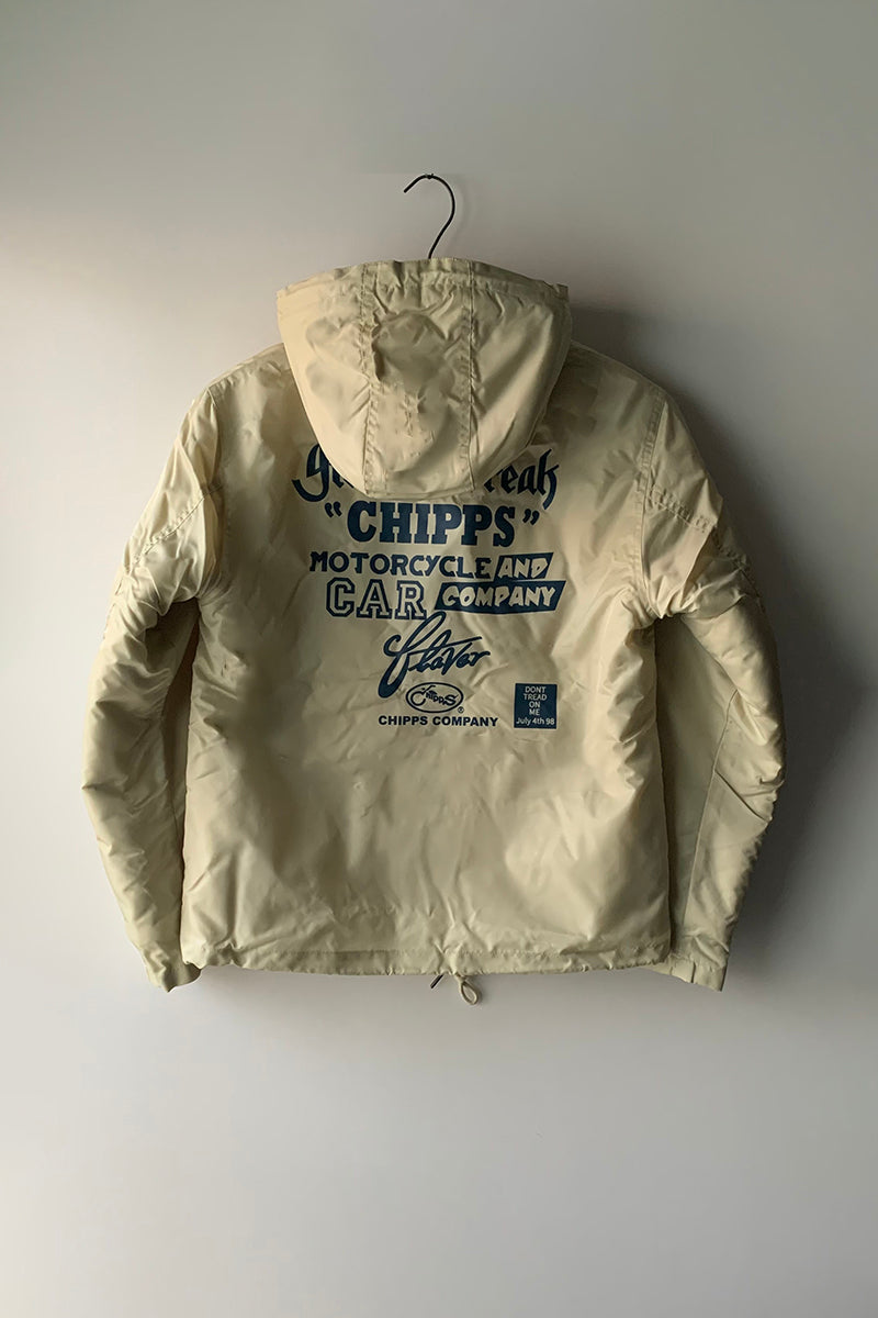 CHIPPS COMPANY チップスカンパニー / Embroidery 裏ボアフーディージャケット / WHITE