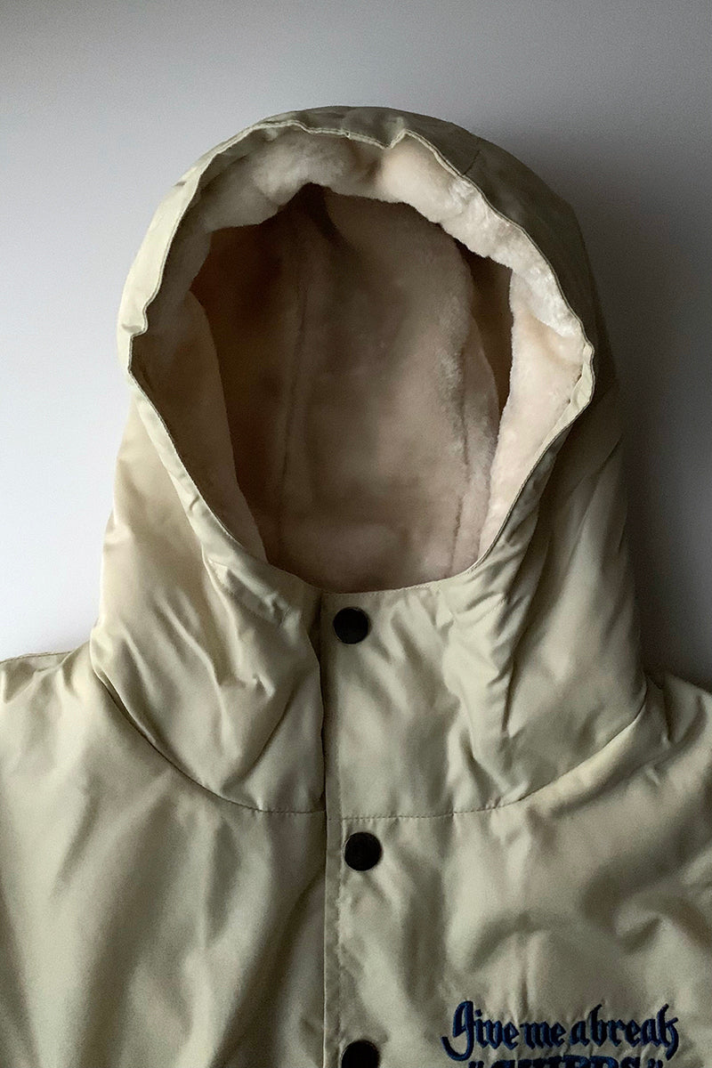 CHIPPS COMPANY チップスカンパニー / Embroidery 裏ボアフーディージャケット / WHITE