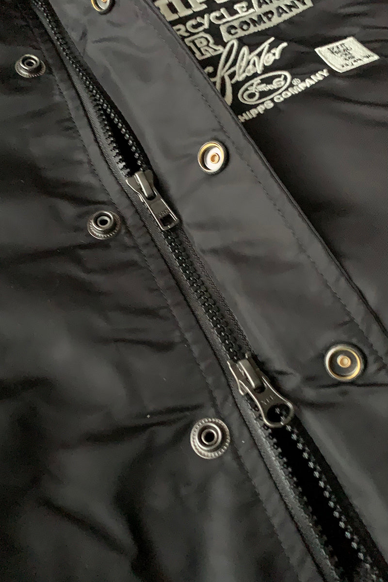 CHIPPS COMPANY チップスカンパニー / Embroidery 裏ボアフーディージャケット / BLACK