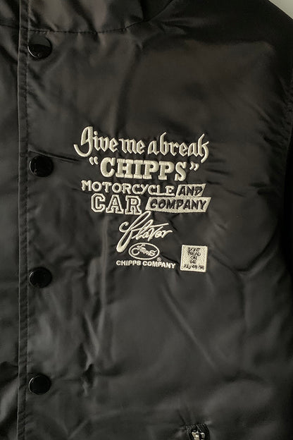 CHIPPS COMPANY チップスカンパニー / Embroidery 裏ボアフーディージャケット / BLACK