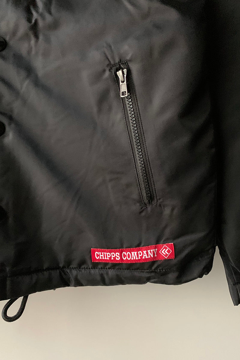 CHIPPS COMPANY チップスカンパニー / Embroidery 裏ボアフーディージャケット / BLACK