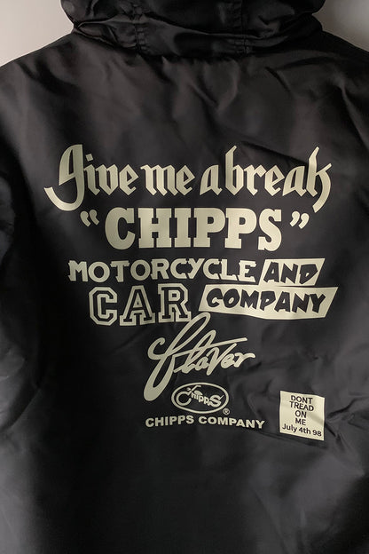 CHIPPS COMPANY チップスカンパニー / Embroidery 裏ボアフーディージャケット / BLACK