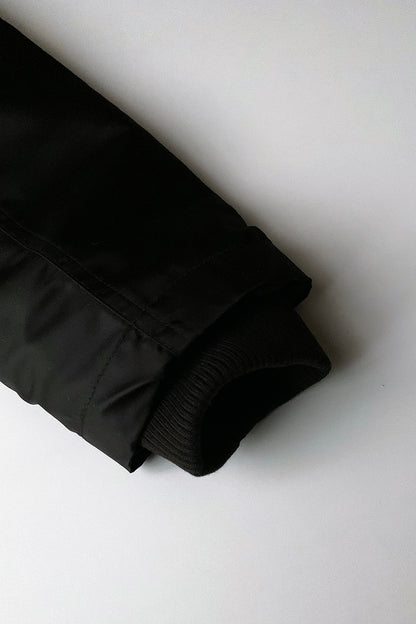 CHIPPS COMPANY チップスカンパニー / Embroidery 裏ボアフーディージャケット / BLACK