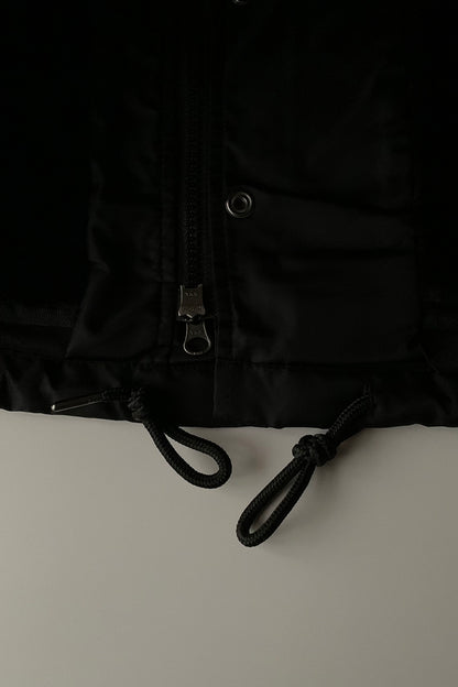 CHIPPS COMPANY チップスカンパニー / Embroidery 裏ボアフーディージャケット / BLACK