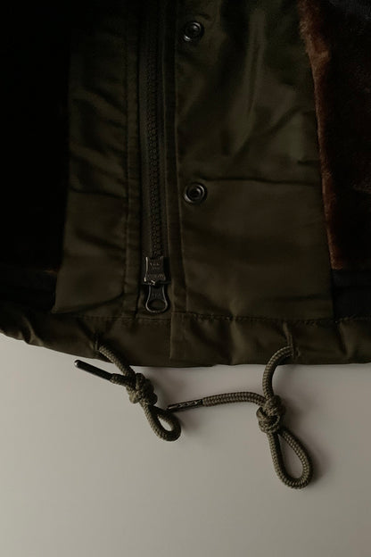 CHIPPS COMPANY チップスカンパニー / Embroidery 裏ボアフーディージャケット / OLIVE