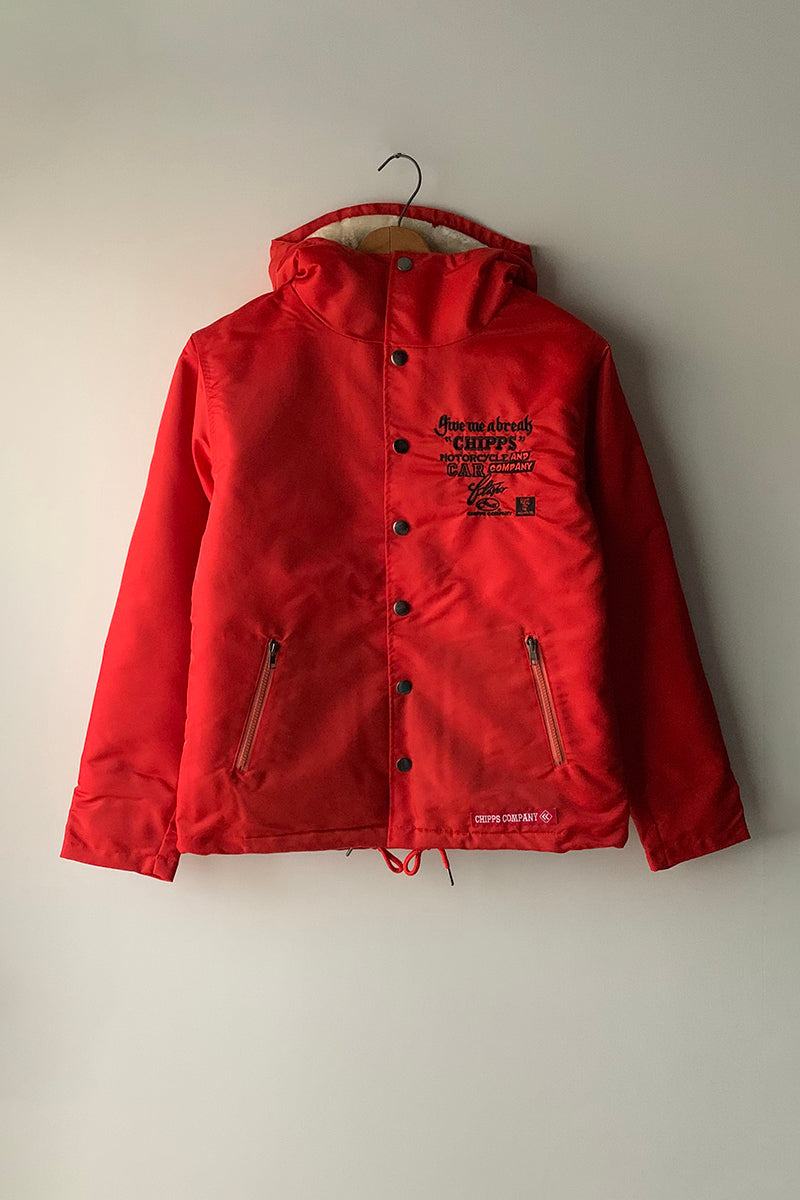 CHIPPS COMPANY チップスカンパニー / Embroidery 裏ボアフーディージャケット / ORANGE