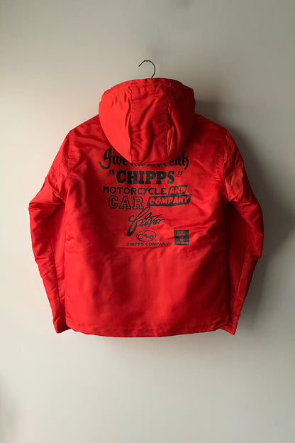 CHIPPS COMPANY チップスカンパニー / Embroidery 裏ボアフーディージャケット / ORANGE