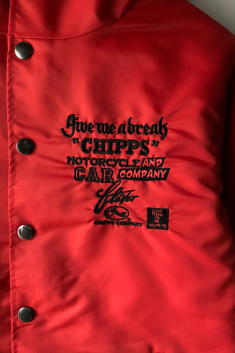 CHIPPS COMPANY チップスカンパニー / Embroidery 裏ボアフーディージャケット / ORANGE