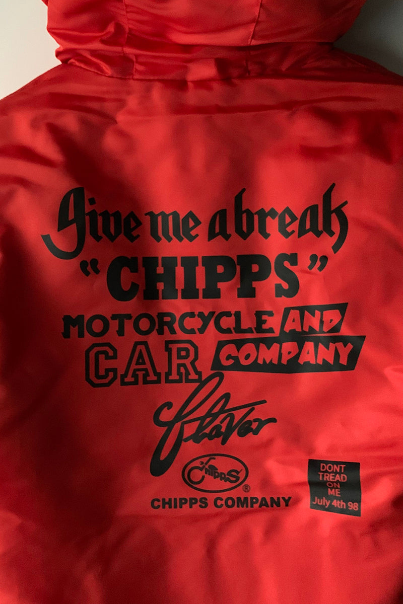 CHIPPS COMPANY チップスカンパニー / Embroidery 裏ボアフーディージャケット / ORANGE