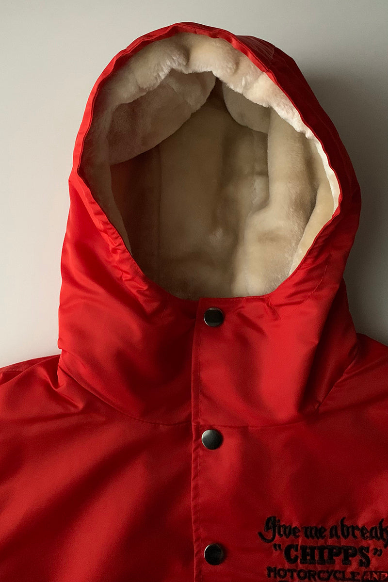 CHIPPS COMPANY チップスカンパニー / Embroidery 裏ボアフーディージャケット / ORANGE