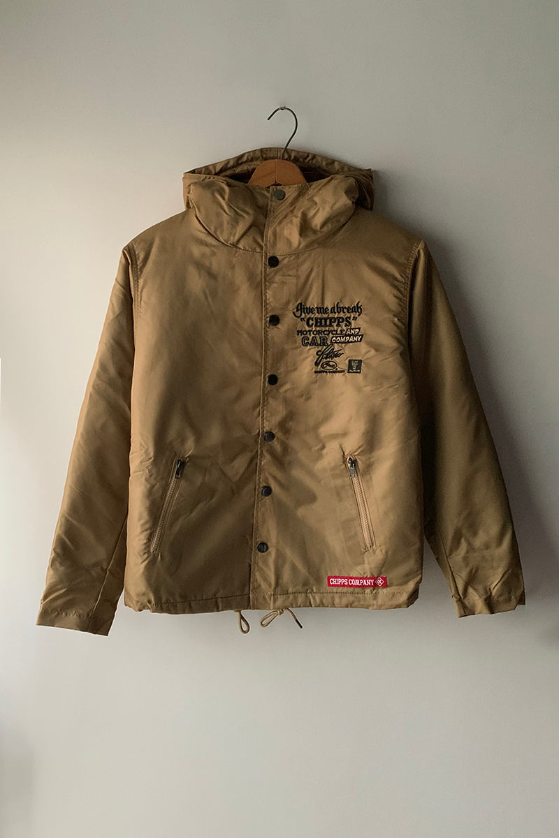 CHIPPS COMPANY チップスカンパニー / Embroidery 裏ボアフーディージャケット / GOLD