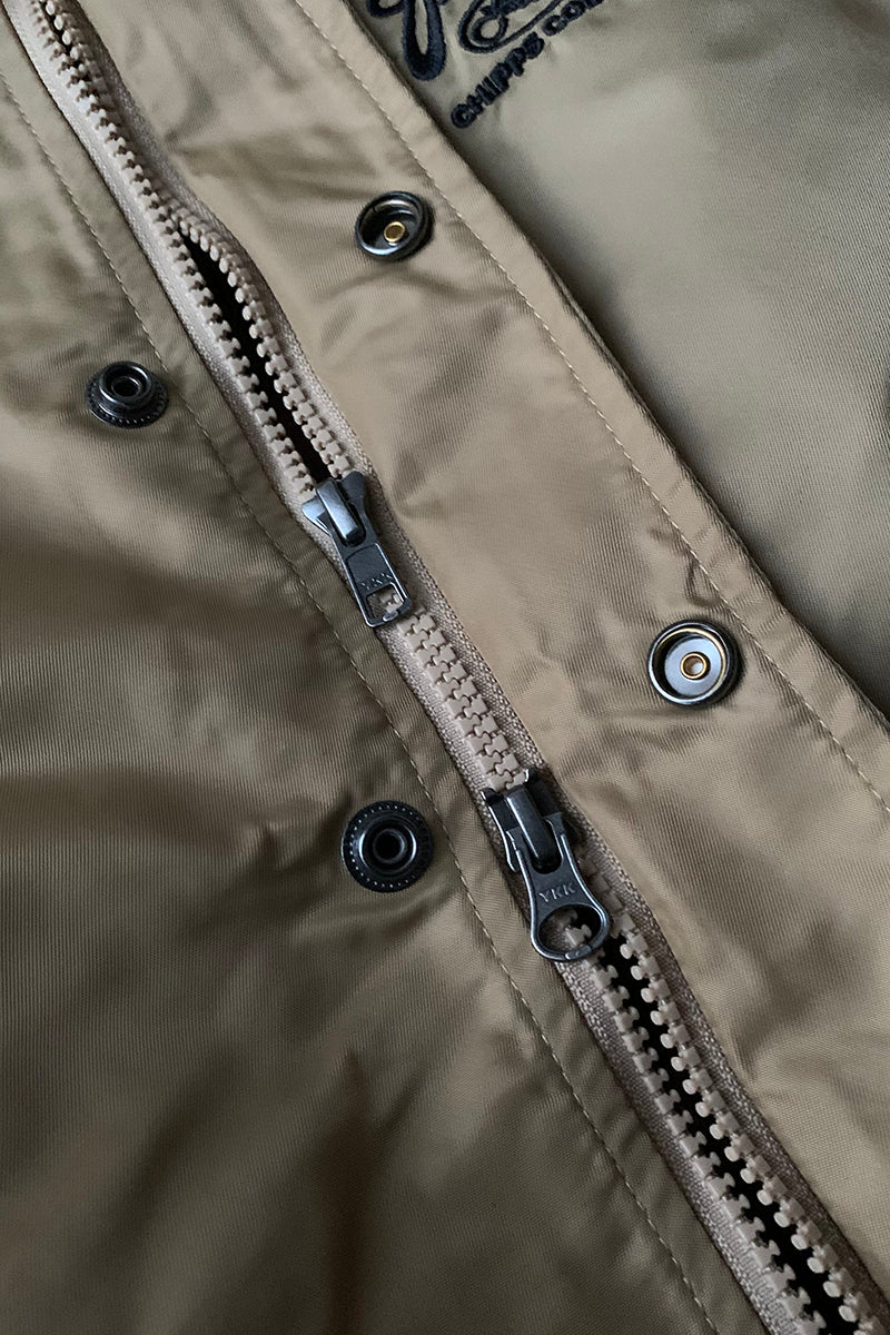 CHIPPS COMPANY チップスカンパニー / Embroidery 裏ボアフーディージャケット / GOLD