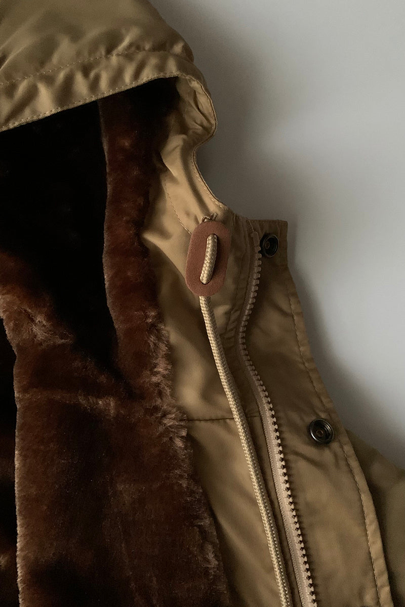 CHIPPS COMPANY チップスカンパニー / Embroidery 裏ボアフーディージャケット / GOLD