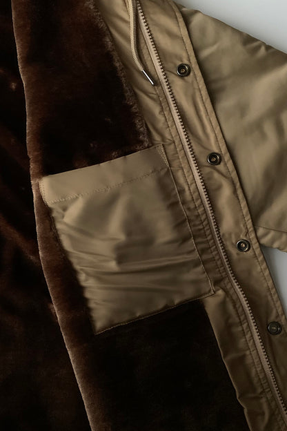 CHIPPS COMPANY チップスカンパニー / Embroidery 裏ボアフーディージャケット / GOLD