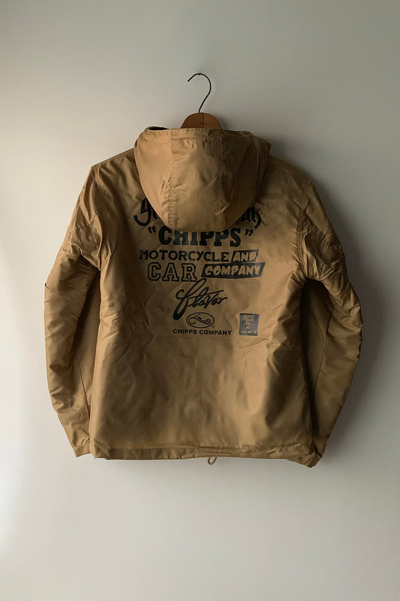 CHIPPS COMPANY チップスカンパニー / Embroidery 裏ボアフーディージャケット / GOLD