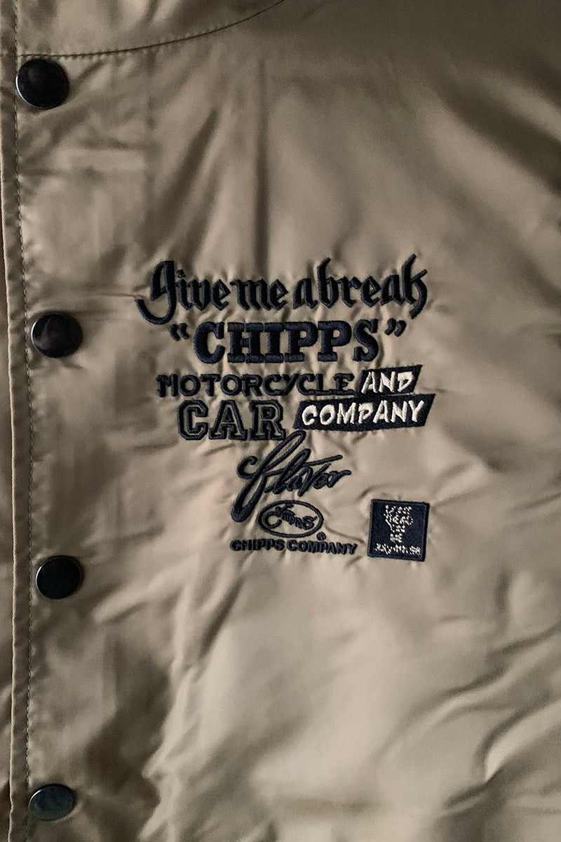 CHIPPS COMPANY チップスカンパニー / Embroidery 裏ボアフーディージャケット / GOLD