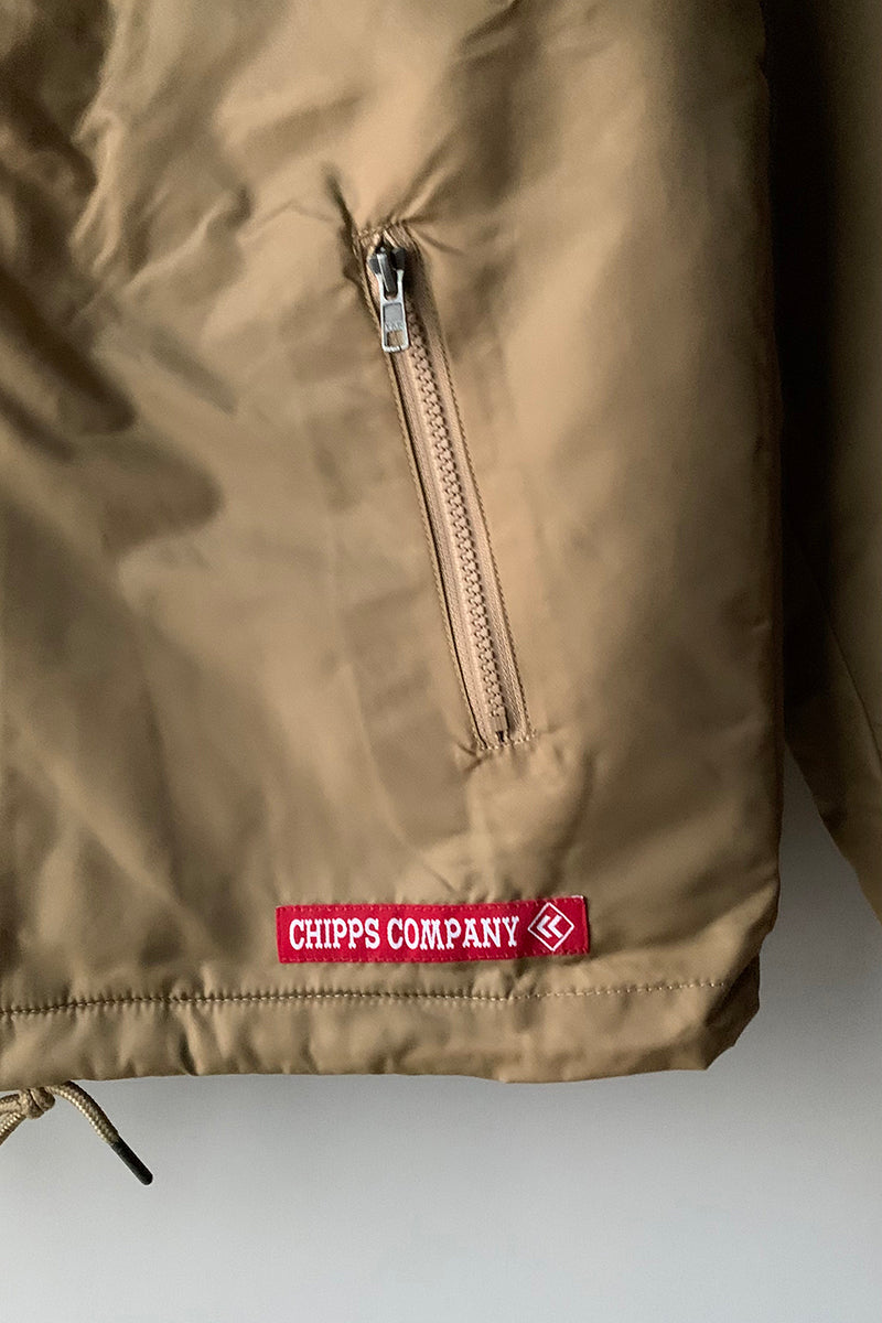 CHIPPS COMPANY チップスカンパニー / Embroidery 裏ボアフーディージャケット / GOLD