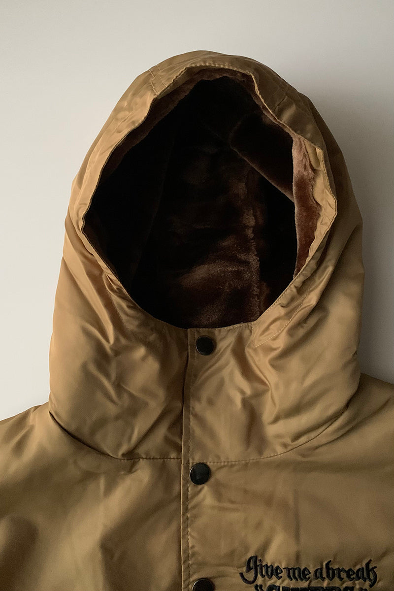 CHIPPS COMPANY チップスカンパニー / Embroidery 裏ボアフーディージャケット / GOLD